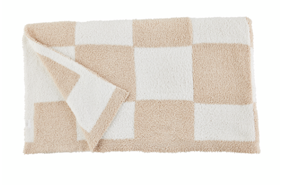Chenille Checkered Blanket