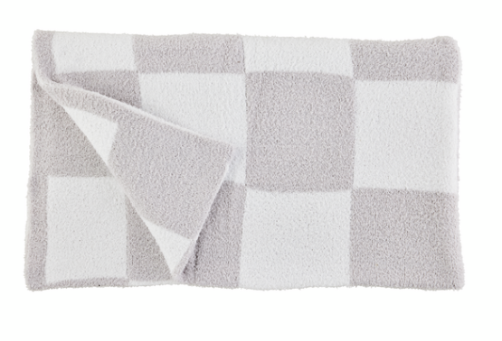 Chenille Checkered Blanket