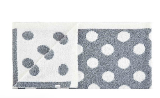 Polka Dot Chenille Blanket