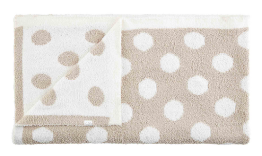 Polka Dot Chenille Blanket