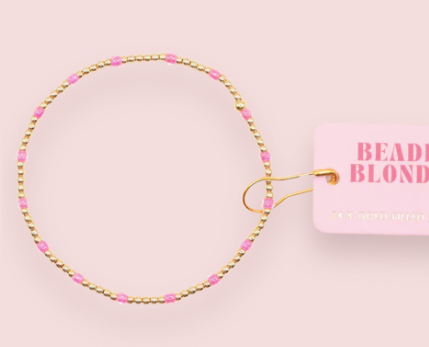 Hot Pink Dainty Poppi Bracelet