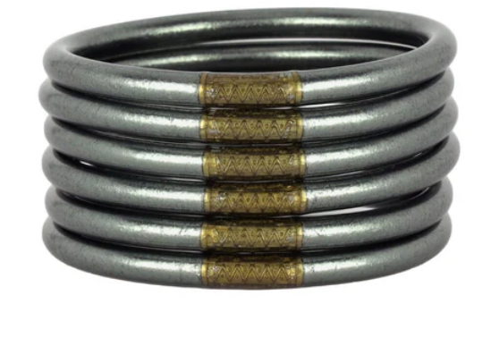 Graphite All Weather Bangles- BuDhA Girl