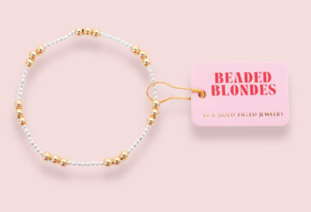 ILY Silver with Gold Bracelet