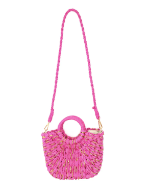 Color Pop Straw Bag