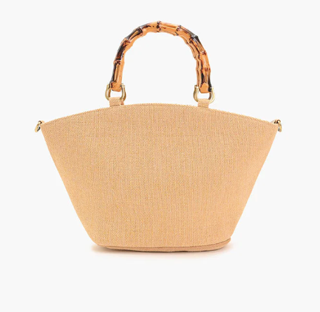 PALM DUNES EMBELLISHED MINI TOTE
