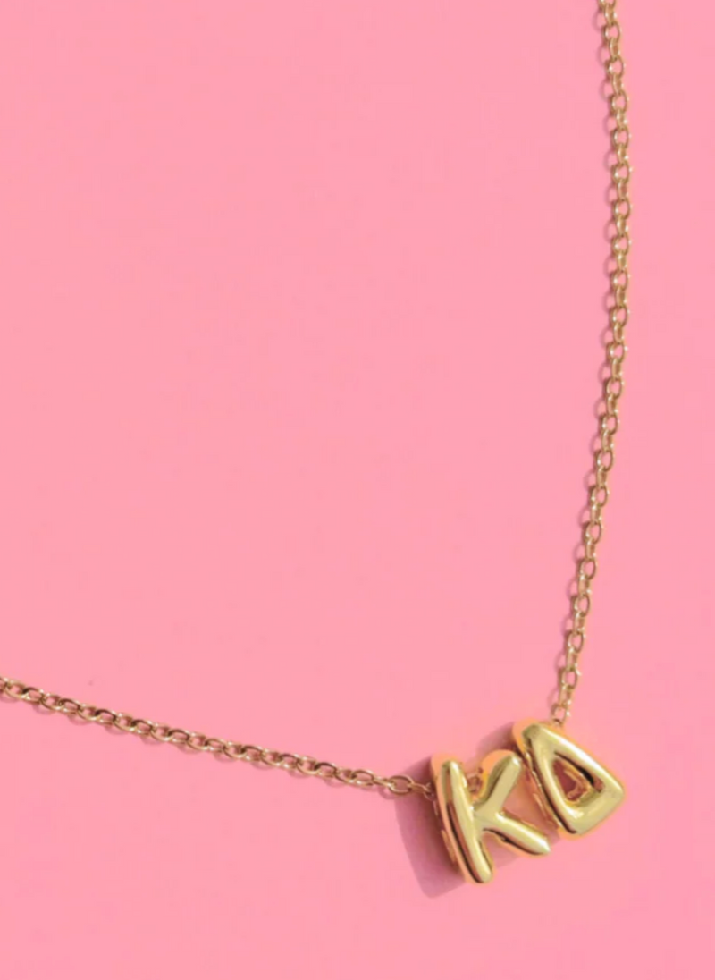 Bubble Letter Sorority Necklace
