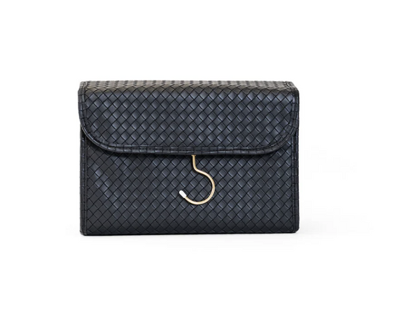 LUXE Hanging Toiletry Case - WOVEN JET