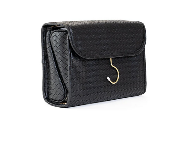 LUXE Hanging Toiletry Case - WOVEN JET