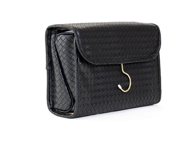 LUXE Hanging Toiletry Case - WOVEN JET