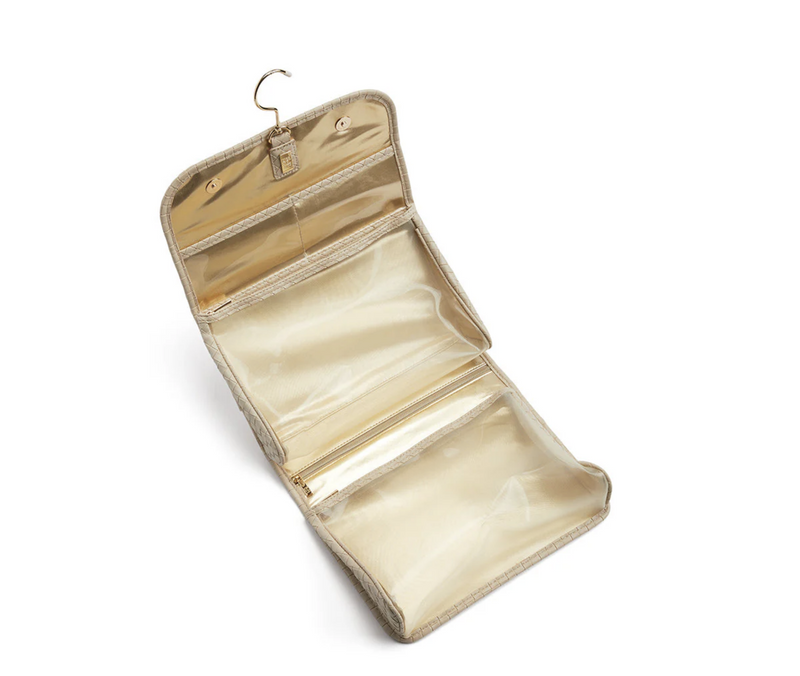 LUXE Hanging Toiletry Case - WOVEN BISQUE