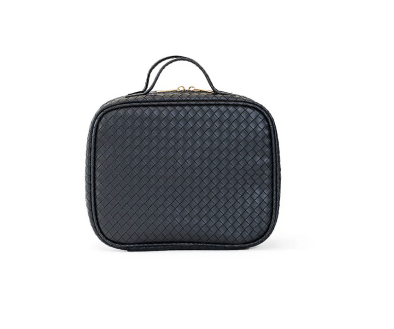 LUXE TRVL2 Cosmetic Toiletry Case - WOVEN JET