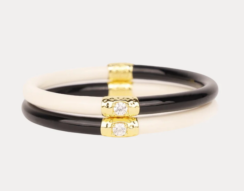 Black/Ivory Yin & Yang All Weather Bangles® (AWB®)
