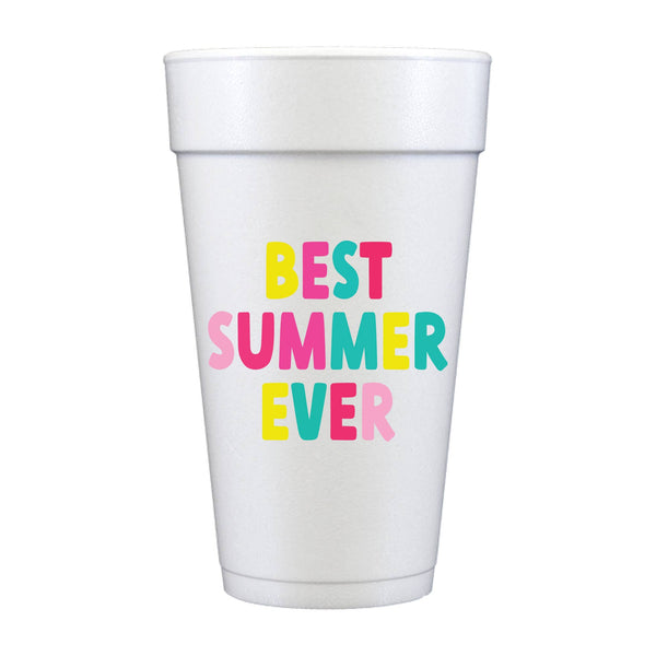 Best Summer Ever Full Color Foam Cups - Summer