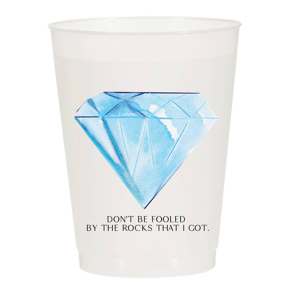 Don't Be Fooled  Engagement Frosted Cups - Wedding: Pack of 10