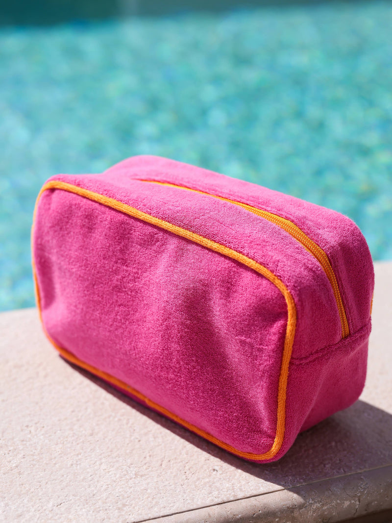 CABANA MEDIUM ZIP POUCH: MAGENTA