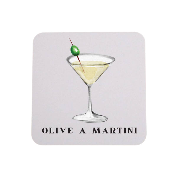 Olive A Martini - 4 Pack Coasters