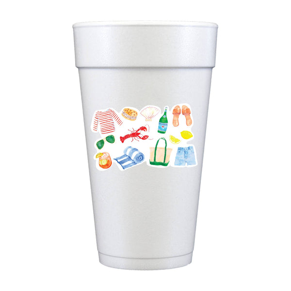Summer Get-a-wayFull Color Foam Cups - Summer