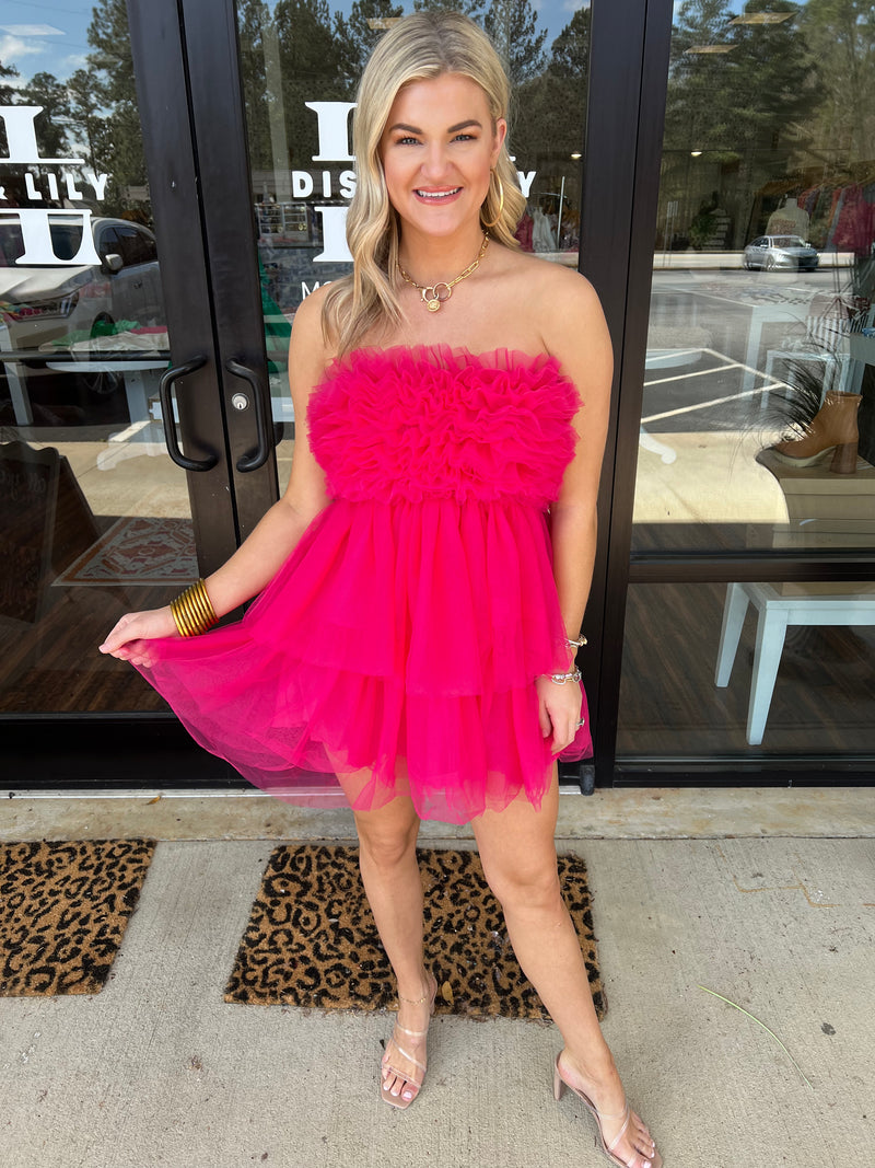 POP of Pink Mini Dress