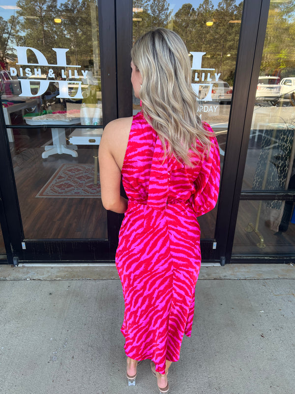 Little bit Wild Midi Dress