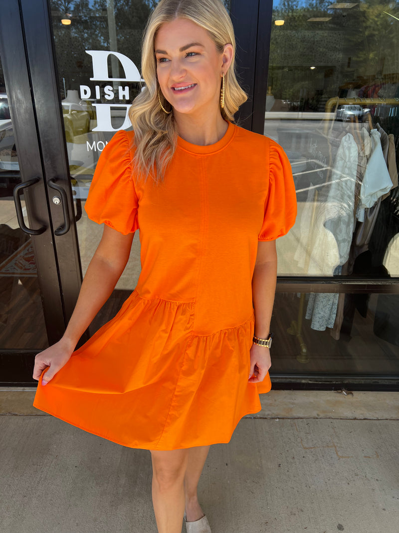 Orange Occassion Dress