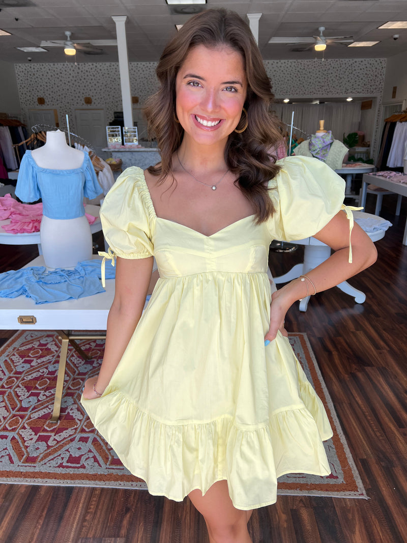 Lemon Squeeze Mini Dress