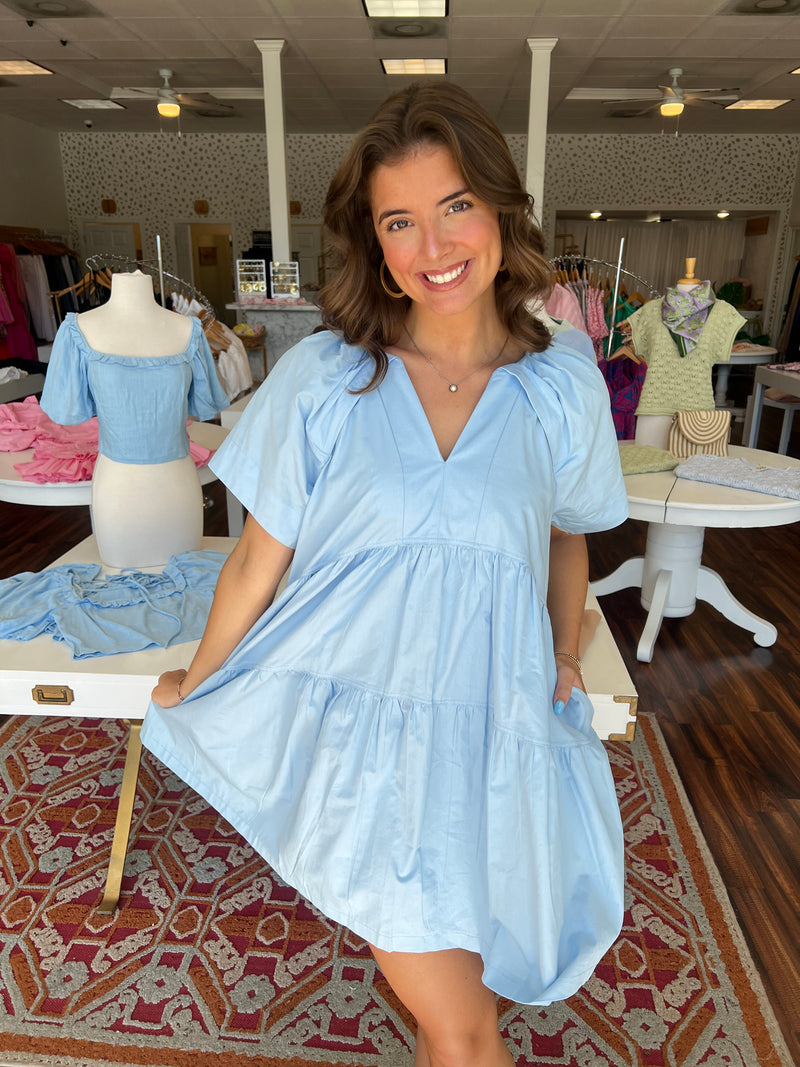 Spring Swing Blue Dress