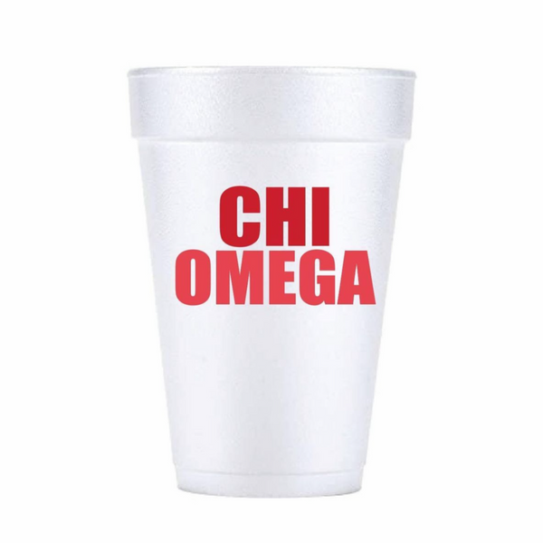 Chi Omega Cups- Set of 8