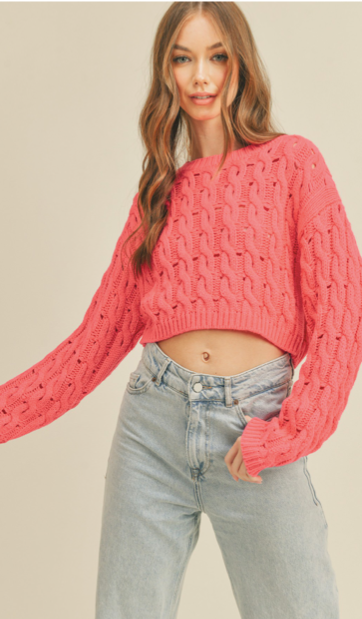 Crochet Cropped Sweater