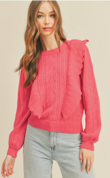 Electric Fuschia Sweater