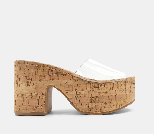 Clear Strap Giza Platform Sandal