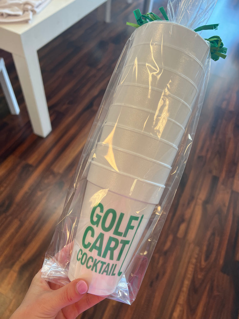 Golf Cart Cocktail Cup Set